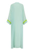 Neon Green Border Kimono Wrap