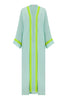 Neon Green Border Kimono Wrap