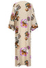 Blushing Cream Kimono Abaya