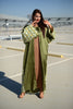 She's in Love: Olive Green Kimono Abaya