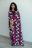 The Fuchsia Zebra Kimono Canvas