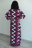 The Fuchsia Zebra Kimono Canvas