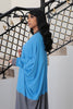 It's Grey and Blue Kimono Abaya