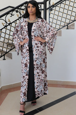 Peach Field Kimono Wrap