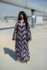 Navy Wave Kimono Wrap