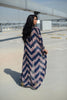 Navy Wave Kimono Wrap
