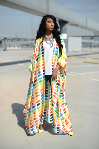 Paint Me (Yellow) Kimono Canvas
