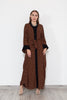 Cocoa with Marshmallows Kimono Abaya