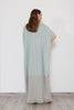 Icy Blue and Gold Kaftan