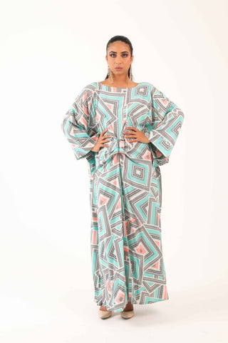 Maze of Squares Kaftan