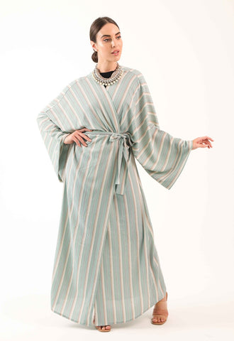 Pistachio Honey Cake Kimono Abaya