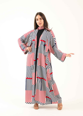 Those Stripes Kimono Abaya